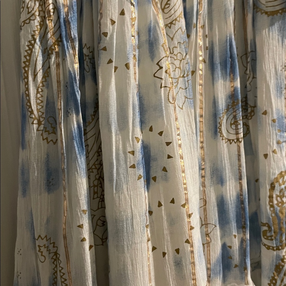 Tie-Dye Blue and White Maxi Dress - Picture 8 of 11